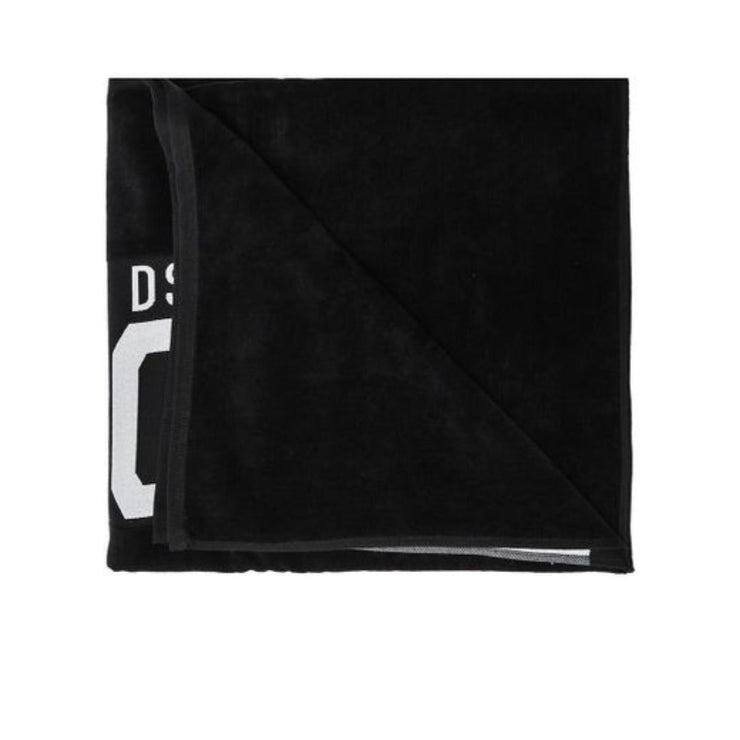 DSquared Men's Black Towel With Logo